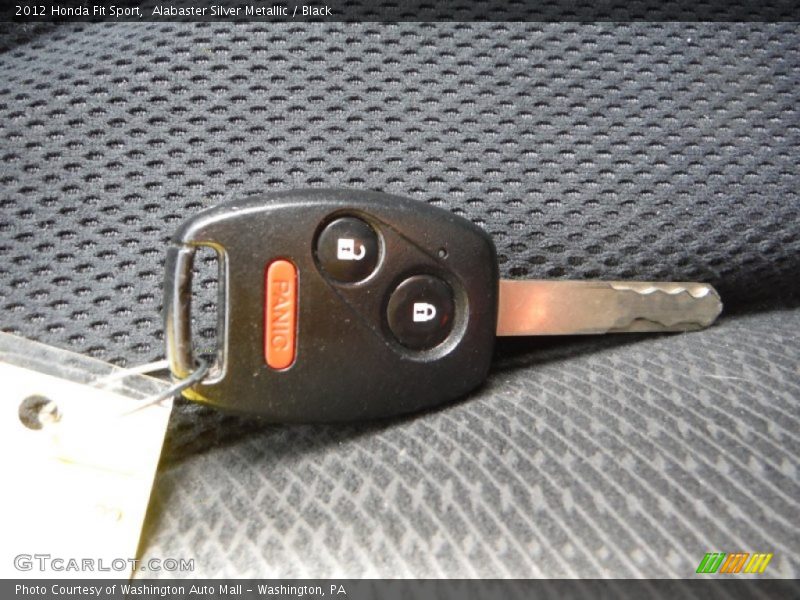 Alabaster Silver Metallic / Black 2012 Honda Fit Sport