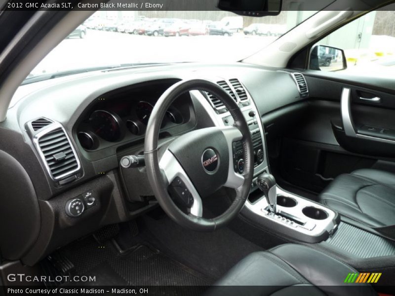 Carbon Black Metallic / Ebony 2012 GMC Acadia SLT