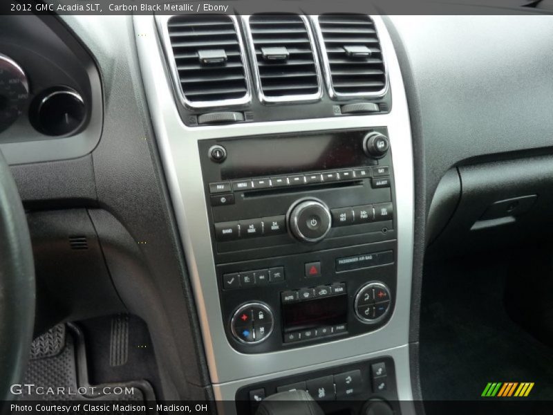 Carbon Black Metallic / Ebony 2012 GMC Acadia SLT