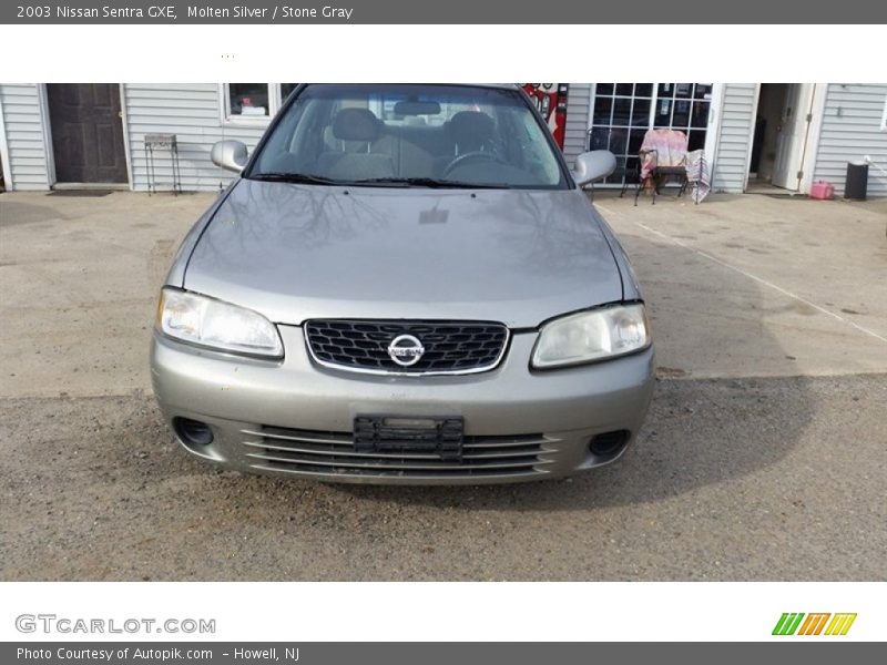 Molten Silver / Stone Gray 2003 Nissan Sentra GXE