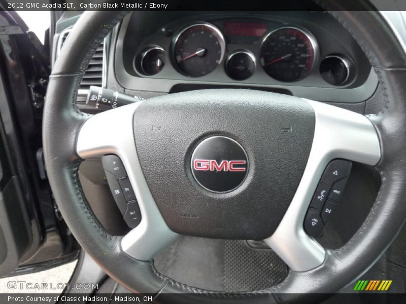 Carbon Black Metallic / Ebony 2012 GMC Acadia SLT