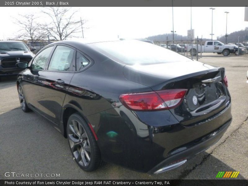 Black / Black 2015 Chrysler 200 S
