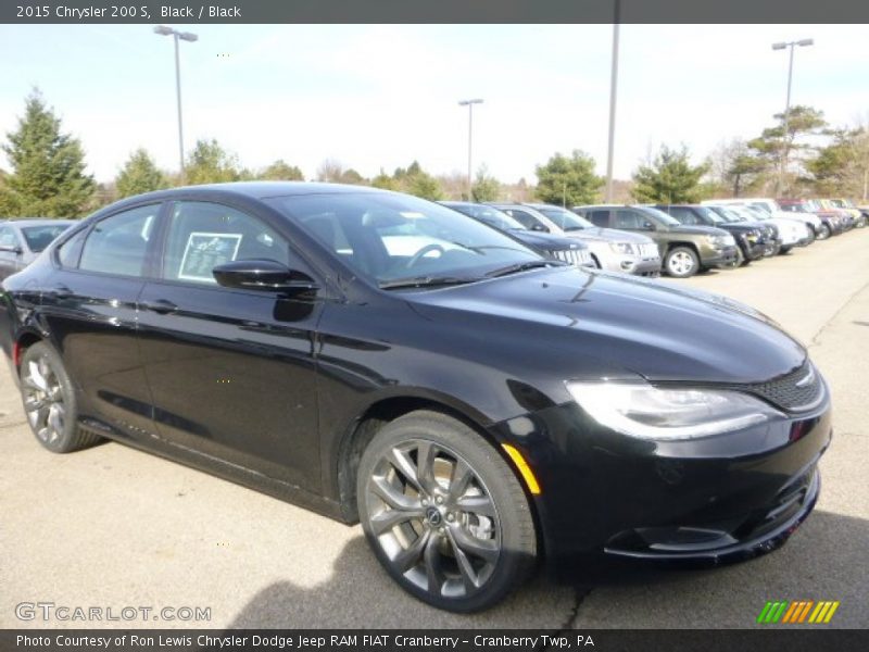 Black / Black 2015 Chrysler 200 S