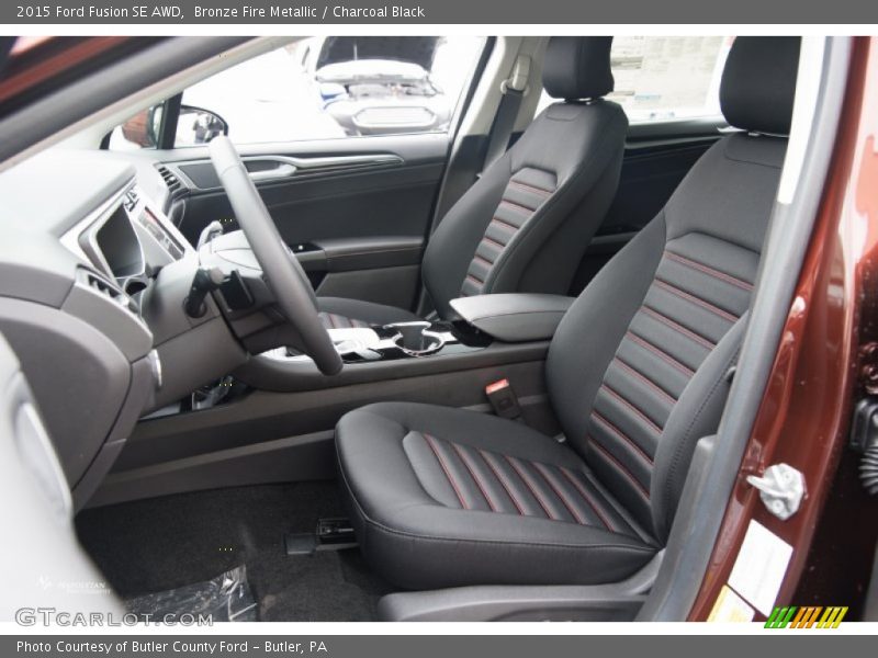  2015 Fusion SE AWD Charcoal Black Interior