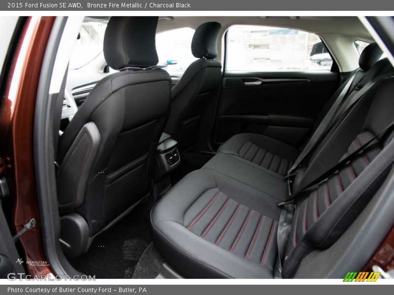 Rear Seat of 2015 Fusion SE AWD