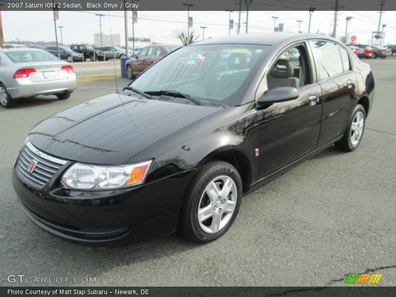 Black Onyx / Gray 2007 Saturn ION 2 Sedan