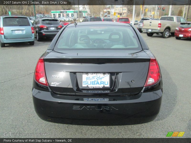Black Onyx / Gray 2007 Saturn ION 2 Sedan