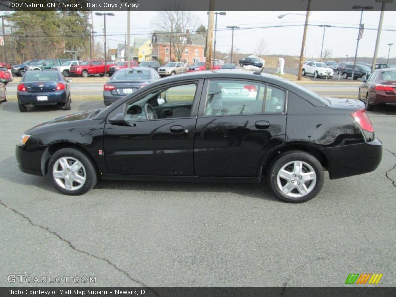 Black Onyx / Gray 2007 Saturn ION 2 Sedan