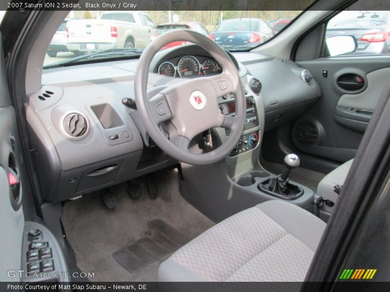 Black Onyx / Gray 2007 Saturn ION 2 Sedan