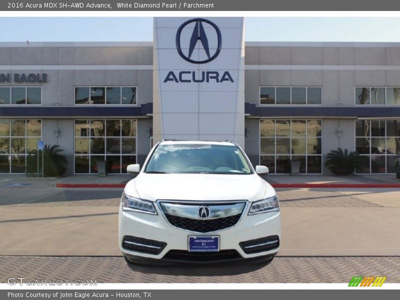 White Diamond Pearl / Parchment 2016 Acura MDX SH-AWD Advance
