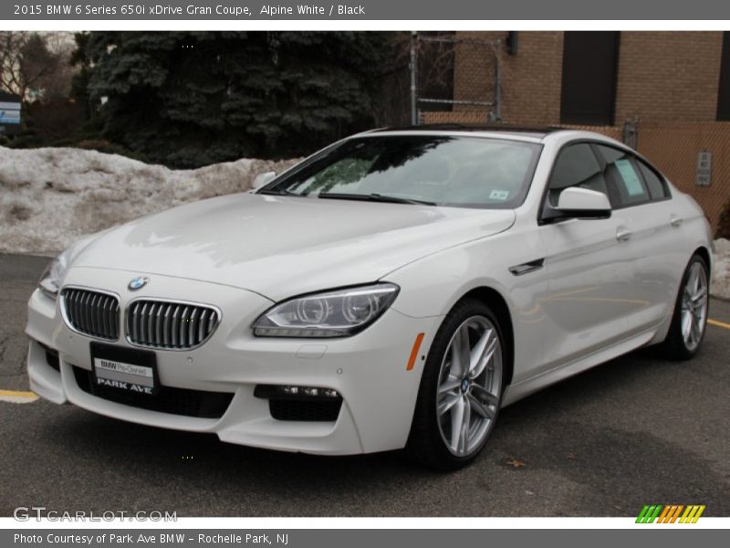 Alpine White / Black 2015 BMW 6 Series 650i xDrive Gran Coupe