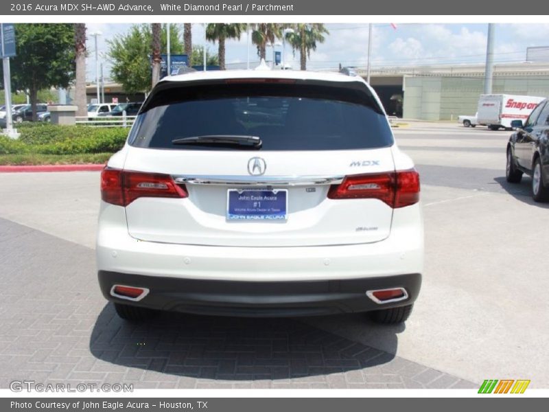 White Diamond Pearl / Parchment 2016 Acura MDX SH-AWD Advance