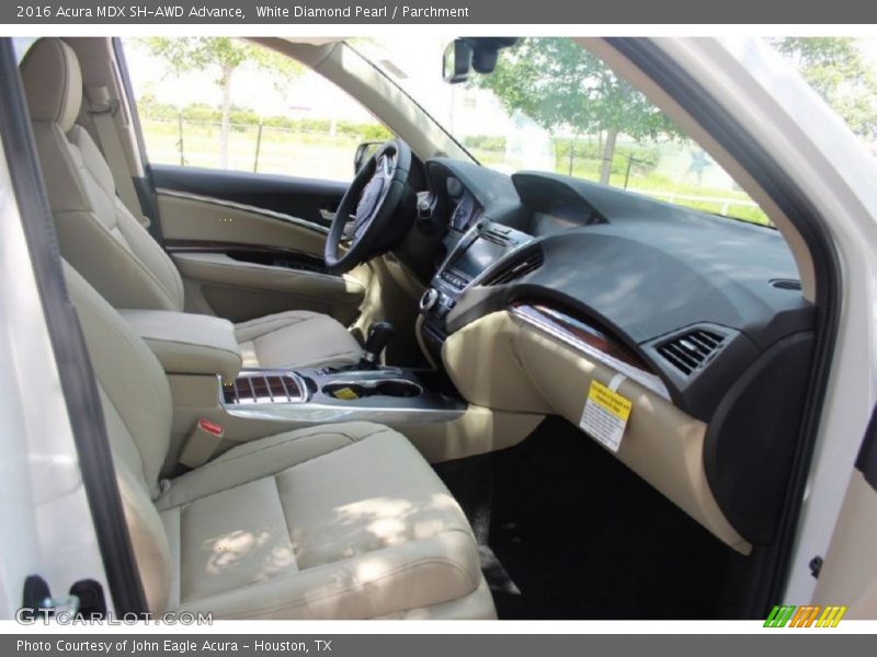 White Diamond Pearl / Parchment 2016 Acura MDX SH-AWD Advance