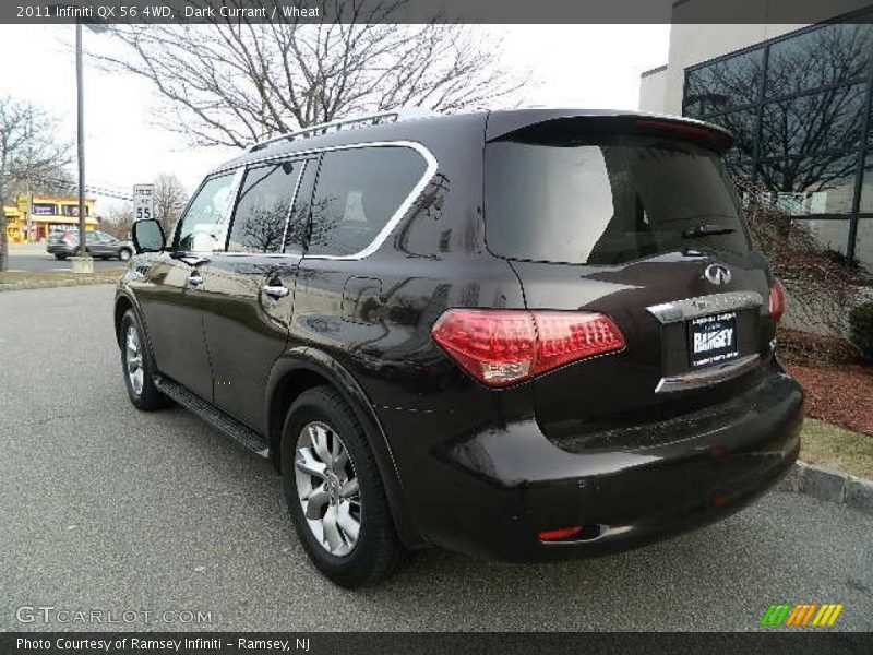 Dark Currant / Wheat 2011 Infiniti QX 56 4WD