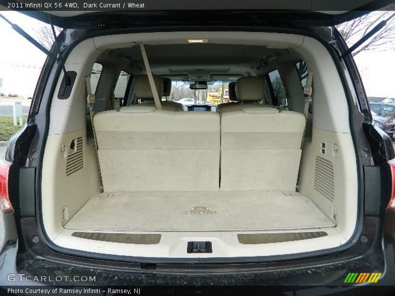 Dark Currant / Wheat 2011 Infiniti QX 56 4WD