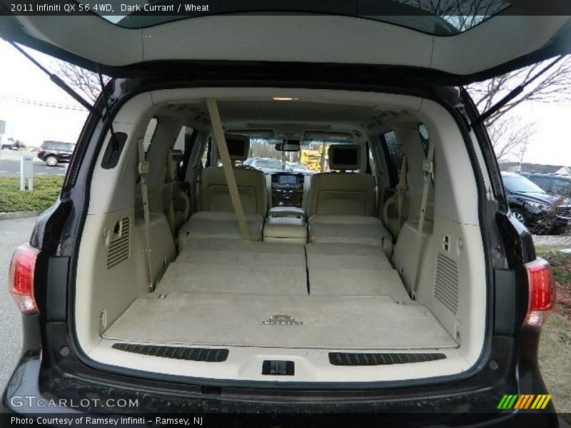 Dark Currant / Wheat 2011 Infiniti QX 56 4WD
