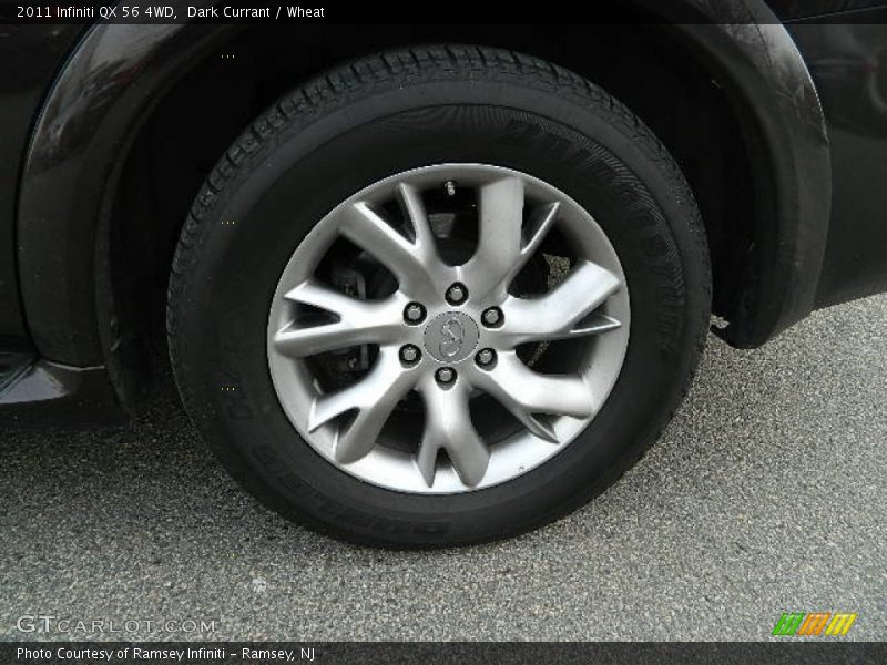 Dark Currant / Wheat 2011 Infiniti QX 56 4WD