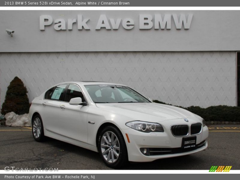 Alpine White / Cinnamon Brown 2013 BMW 5 Series 528i xDrive Sedan