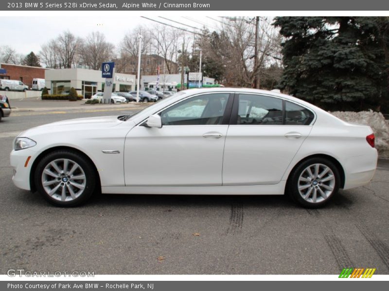 Alpine White / Cinnamon Brown 2013 BMW 5 Series 528i xDrive Sedan