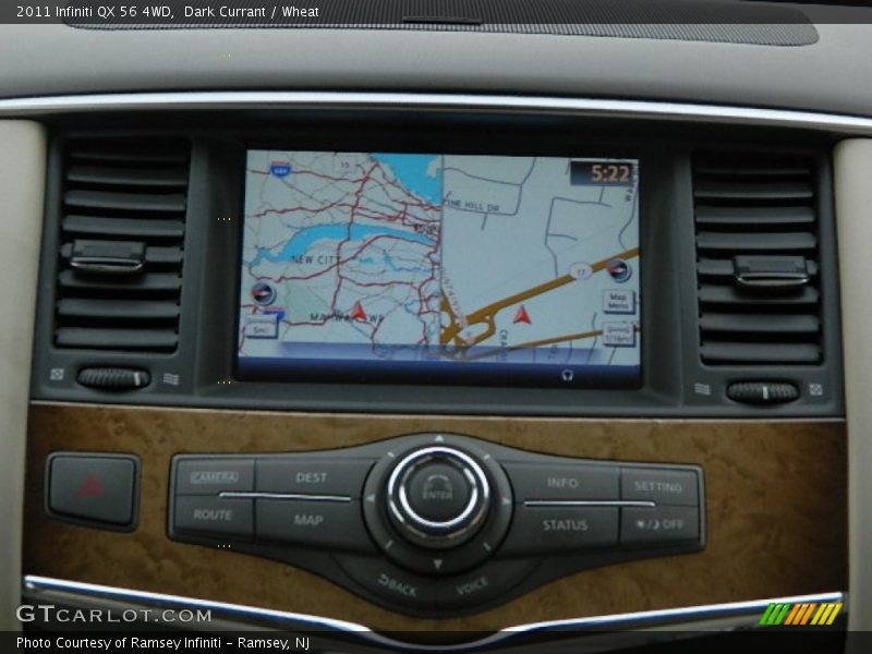 Dark Currant / Wheat 2011 Infiniti QX 56 4WD