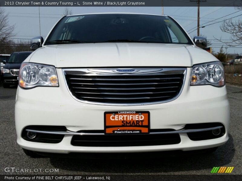 Stone White / Black/Light Graystone 2013 Chrysler Town & Country Touring - L