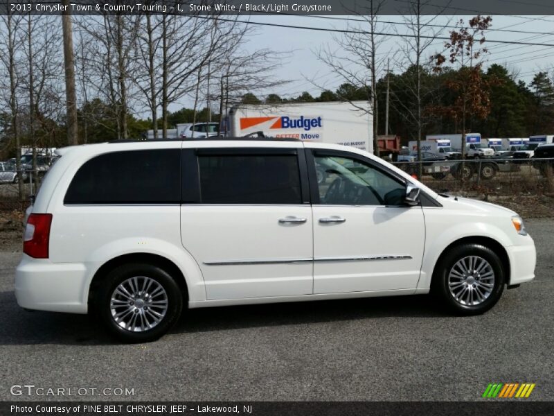 Stone White / Black/Light Graystone 2013 Chrysler Town & Country Touring - L