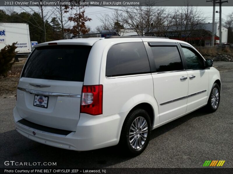 Stone White / Black/Light Graystone 2013 Chrysler Town & Country Touring - L