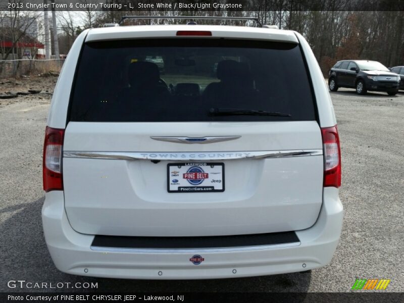 Stone White / Black/Light Graystone 2013 Chrysler Town & Country Touring - L