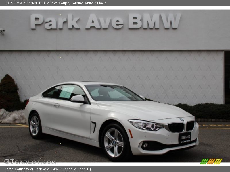 Alpine White / Black 2015 BMW 4 Series 428i xDrive Coupe