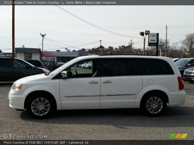 Stone White / Black/Light Graystone 2013 Chrysler Town & Country Touring - L
