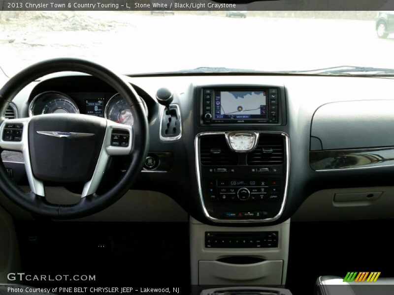 Stone White / Black/Light Graystone 2013 Chrysler Town & Country Touring - L