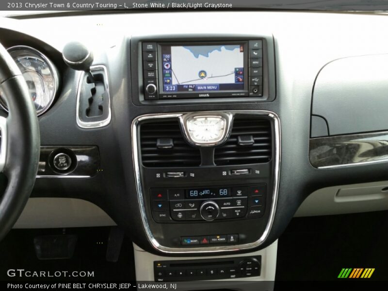 Stone White / Black/Light Graystone 2013 Chrysler Town & Country Touring - L