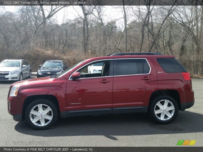 Merlot Jewel Metallic / Jet Black 2012 GMC Terrain SLE