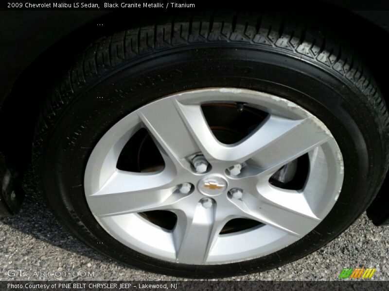 Black Granite Metallic / Titanium 2009 Chevrolet Malibu LS Sedan