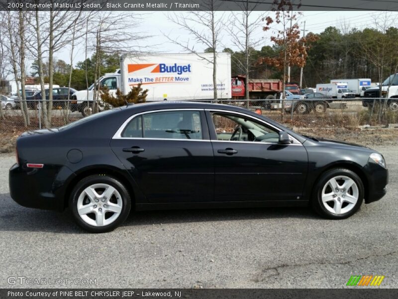 Black Granite Metallic / Titanium 2009 Chevrolet Malibu LS Sedan