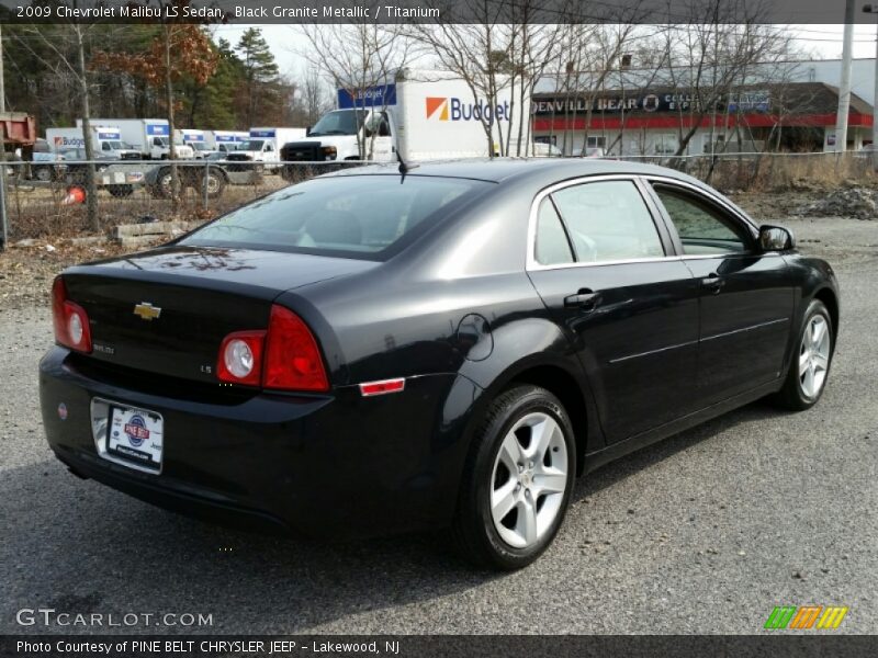 Black Granite Metallic / Titanium 2009 Chevrolet Malibu LS Sedan
