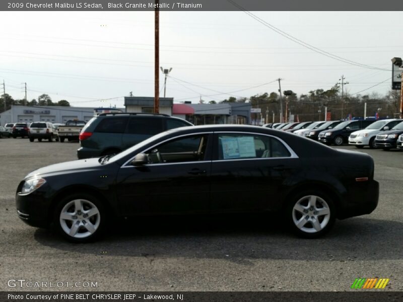 Black Granite Metallic / Titanium 2009 Chevrolet Malibu LS Sedan