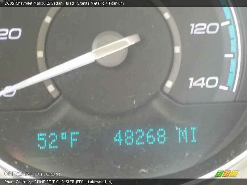 Black Granite Metallic / Titanium 2009 Chevrolet Malibu LS Sedan
