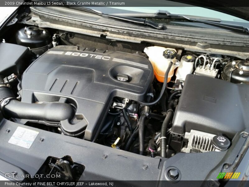 Black Granite Metallic / Titanium 2009 Chevrolet Malibu LS Sedan