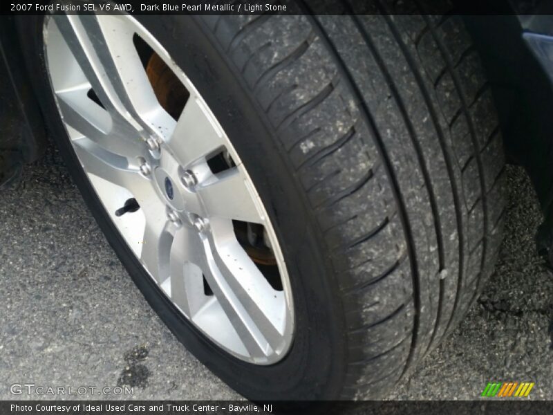 Dark Blue Pearl Metallic / Light Stone 2007 Ford Fusion SEL V6 AWD