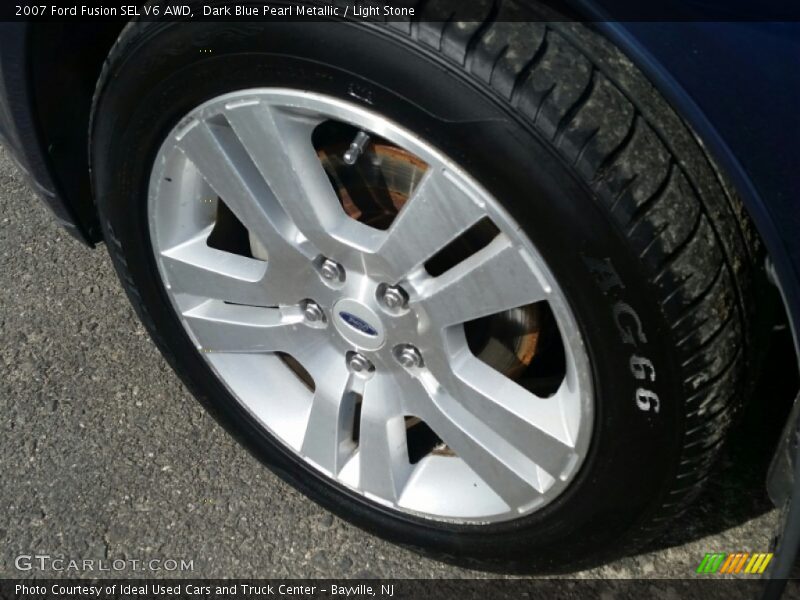 Dark Blue Pearl Metallic / Light Stone 2007 Ford Fusion SEL V6 AWD