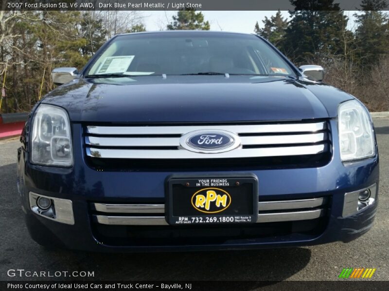 Dark Blue Pearl Metallic / Light Stone 2007 Ford Fusion SEL V6 AWD