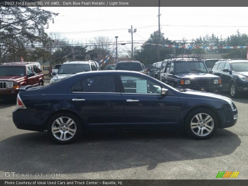 Dark Blue Pearl Metallic / Light Stone 2007 Ford Fusion SEL V6 AWD