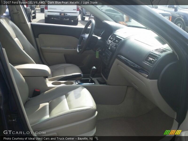 Dark Blue Pearl Metallic / Light Stone 2007 Ford Fusion SEL V6 AWD