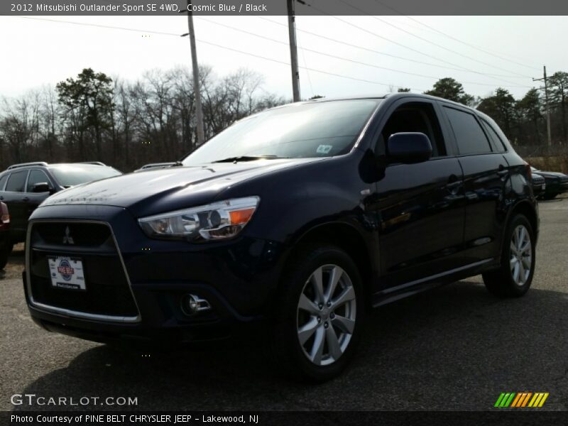 Cosmic Blue / Black 2012 Mitsubishi Outlander Sport SE 4WD