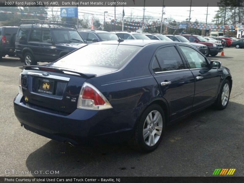 Dark Blue Pearl Metallic / Light Stone 2007 Ford Fusion SEL V6 AWD