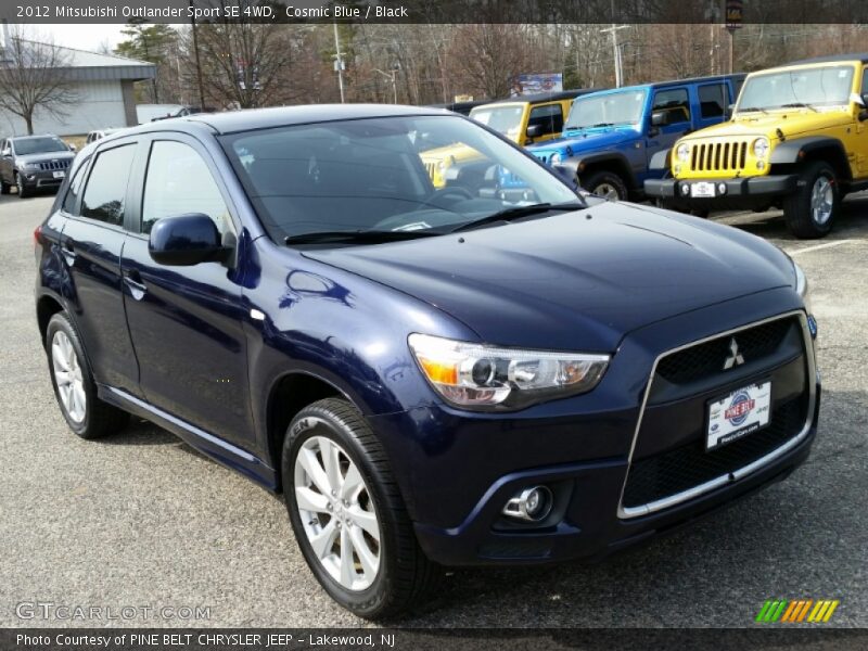 Cosmic Blue / Black 2012 Mitsubishi Outlander Sport SE 4WD
