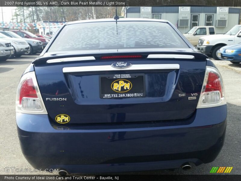 Dark Blue Pearl Metallic / Light Stone 2007 Ford Fusion SEL V6 AWD