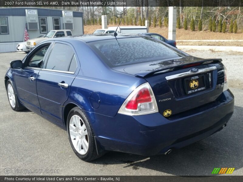 Dark Blue Pearl Metallic / Light Stone 2007 Ford Fusion SEL V6 AWD