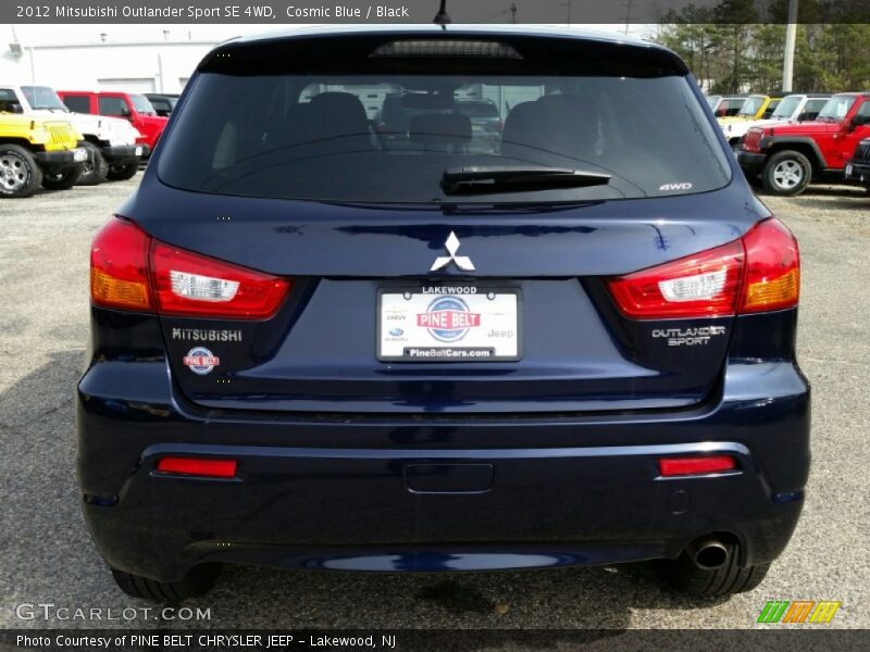 Cosmic Blue / Black 2012 Mitsubishi Outlander Sport SE 4WD